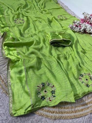 Vinayak checks handwork wholesale saree suppliers